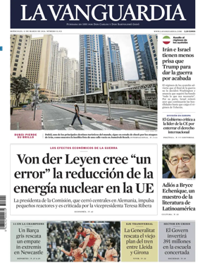 Cover of La Vanguardia (1st Edition)