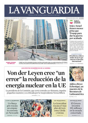 Cover of La Vanguardia