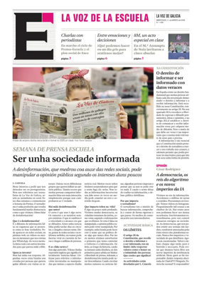 Cover of La Voz de Galicia (Barbanza) - La Voz de la Escuela