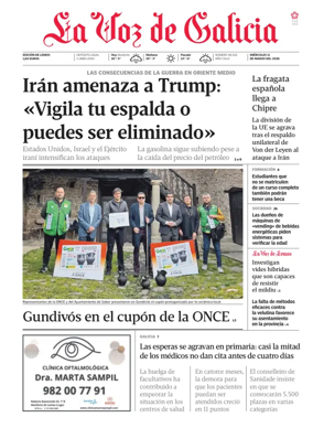 Cover of La Voz de Galicia (Monforte)