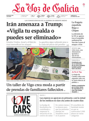 Cover of La Voz de Galicia (Vigo)