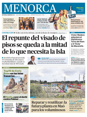 Cover of Menorca Diario Insular