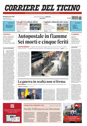 Cover of Corriere del Ticino