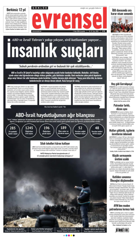 Cover of Evrensel Gazetesi