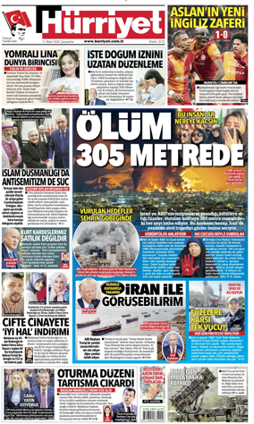 Cover of Hurriyet