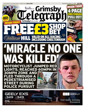 Cover of Grimsby Telegraph