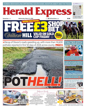 Cover of Herald Express (Torbay Brixham & South Hams Edition)