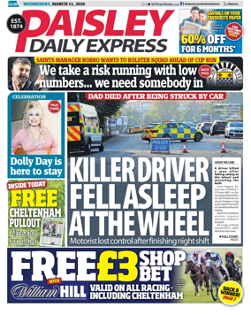 Cover of Paisley Daily Express