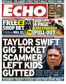 Cover of South Wales Echo
