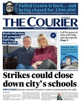 Cover of The Courier & Advertiser (Angus and Dundee)