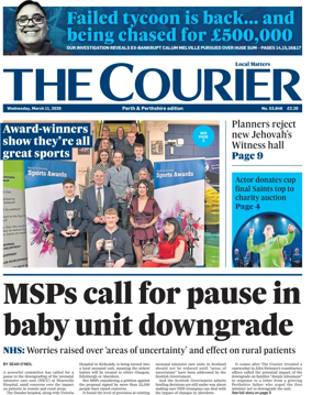 Cover of The Courier & Advertiser (Perth and Perthshire Edition)