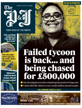 Cover of The Press and Journal (Aberdeen and Aberdeenshire)