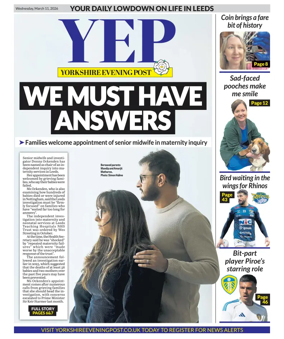 Cover of Yorkshire Evening Post