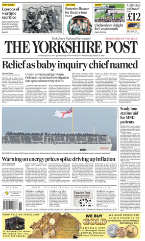 Cover of Yorkshire Post