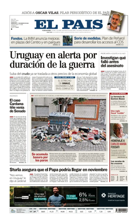 Cover of El Pais (Uruguay)