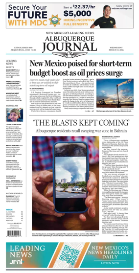 Cover of Albuquerque Journal