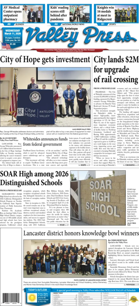 Cover of Antelope Valley Press