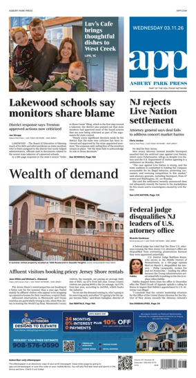 Cover of Asbury Park Press