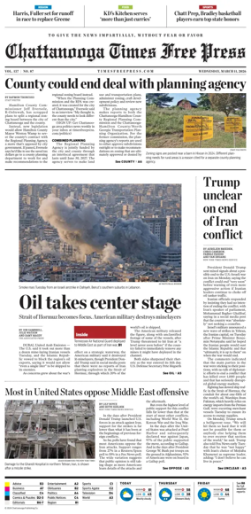 Cover of Chattanooga Times Free Press