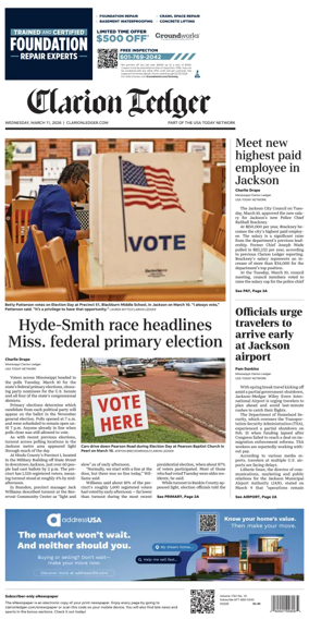 Cover of Clarion Ledger