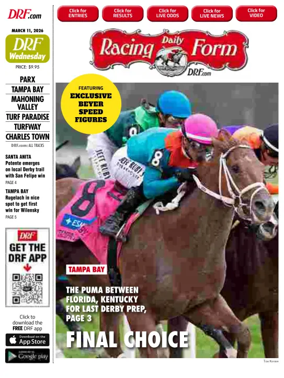 Cover of Daily Racing Form National Digital Edition