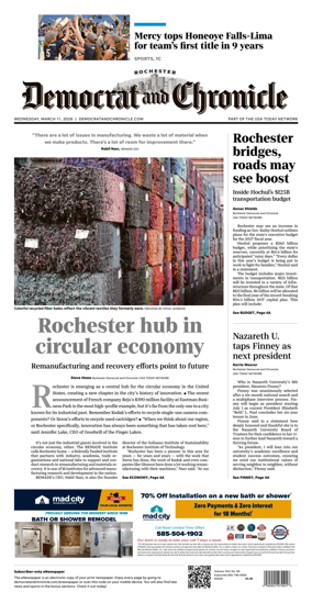 Cover of Democrat and Chronicle