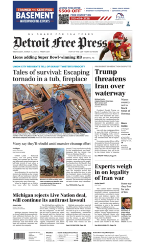 Cover of Detroit Free Press