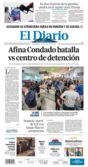 Cover of El Diario de El Paso
