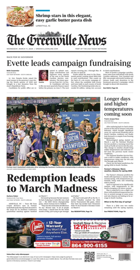 Cover of The Greenville News