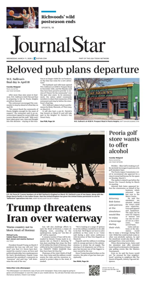 Cover of Journal Star (Peoria)