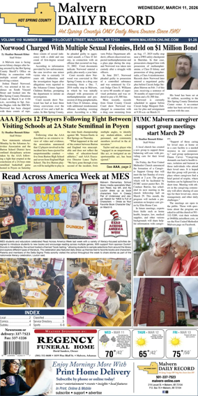 Cover of Malvern Daily Record