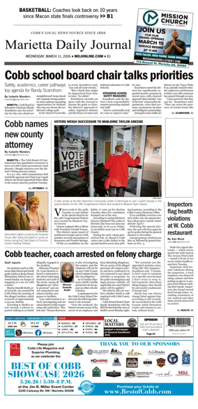 Cover of Marietta Daily Journal