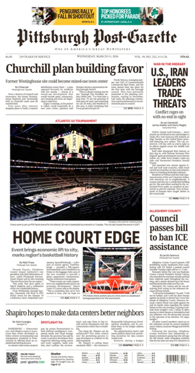 Cover of Pittsburgh Post-Gazette
