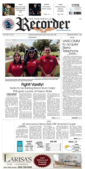 Cover of Porterville Recorder