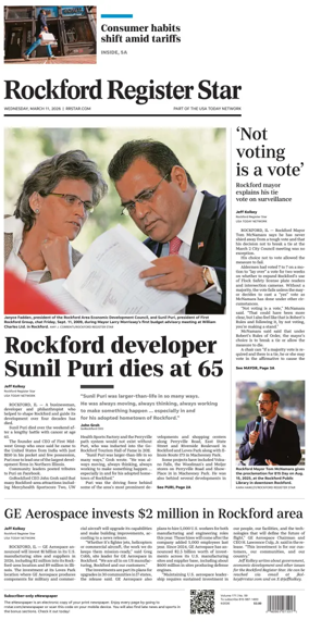 Cover of Rockford Register Star