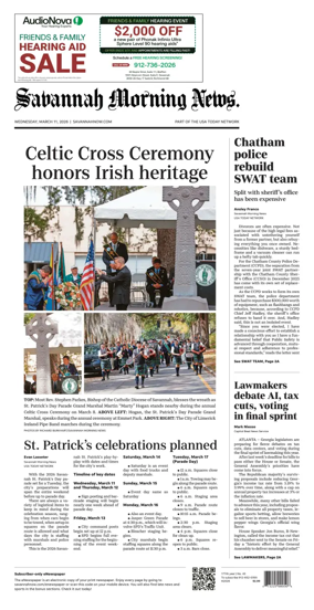 Cover of Savannah Morning News