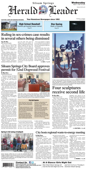 Cover of Siloam Springs Herald Leader