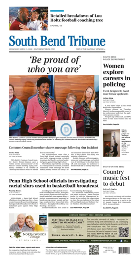 Cover of South Bend Tribune
