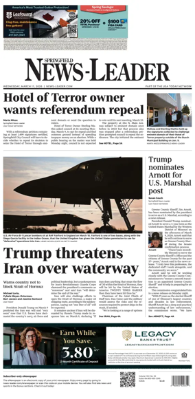 Cover of Springfield News-Leader