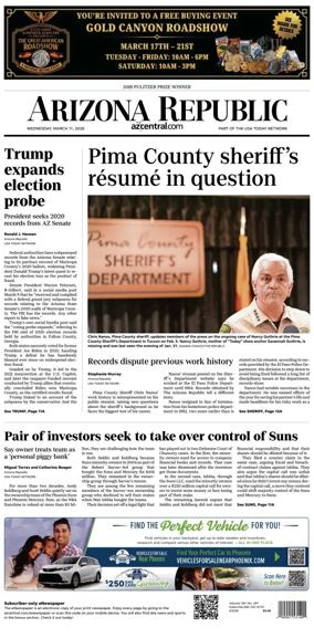 Cover of The Arizona Republic