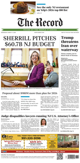 Cover of The Bergen Record