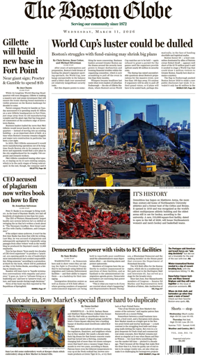 Cover of The Boston Globe