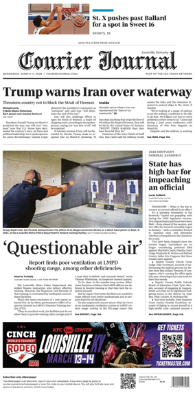 Cover of The Courier-Journal (Louisville)