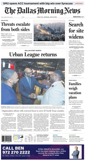 Cover of The Dallas Morning News