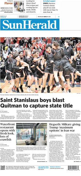 Cover of The Sun Herald