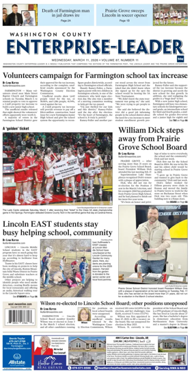 Cover of Washington County Enterprise-Leader