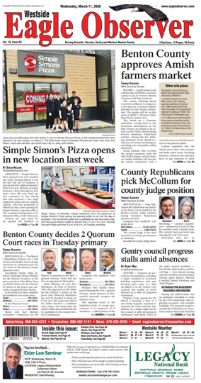 Cover of Westside Eagle-Observer