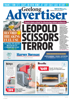 Cover of Geelong Advertiser