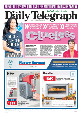 Cover of The Daily Telegraph (Sydney)