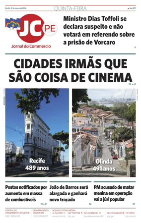Cover of Jornal do Commercio